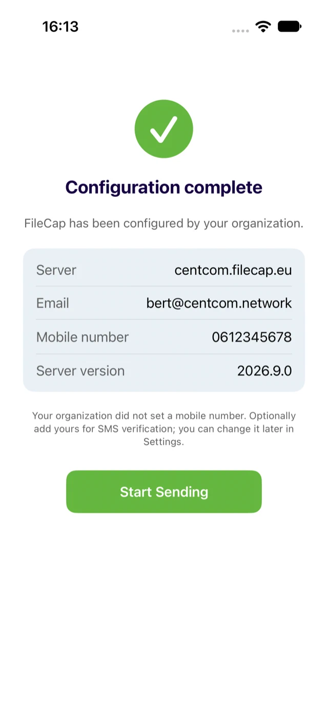 Settings with values locked by MDM